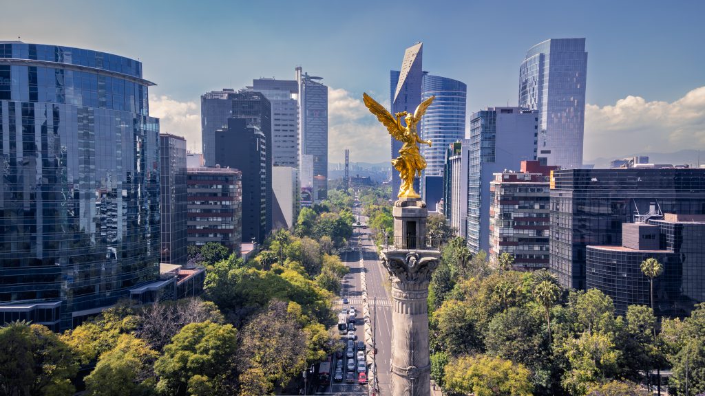 Ángel de la Independencia en la Ciudad de México