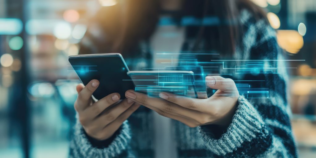 Pago en línea seguro desde un smartphone con candado de seguridad digital
