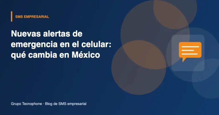Nuevas alertas de emergencia en el celular: qué cambia en México y en qué se diferencian del SMS empresarial Nuevas alertas de emergencia en el celular en México y su diferencia con el SMS empresarial